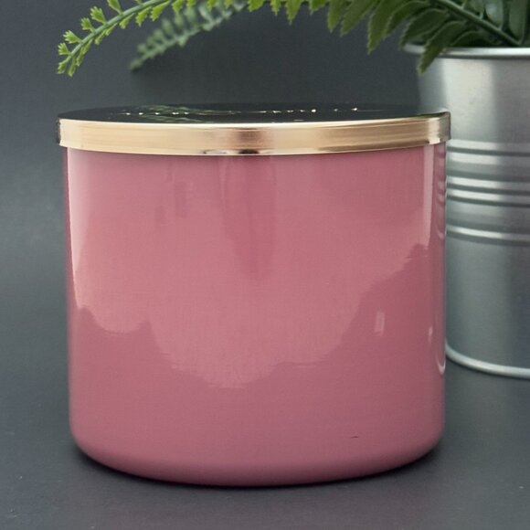 BBW Raspberry Mimosa White Barn Bath & Body Works 3 Wick Candle - Picture 2 of 10